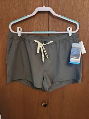 Iceberg Olive Green Athletic Drawstring Shorts